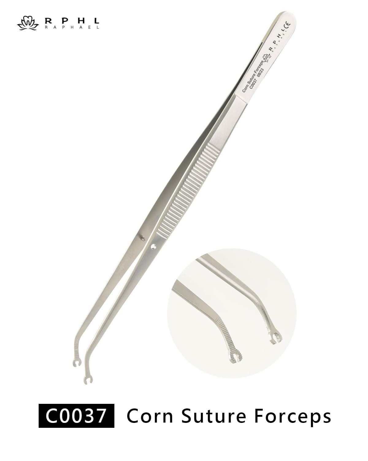 C0037 Corn Suture Forceps【1.60mm Hole Size】